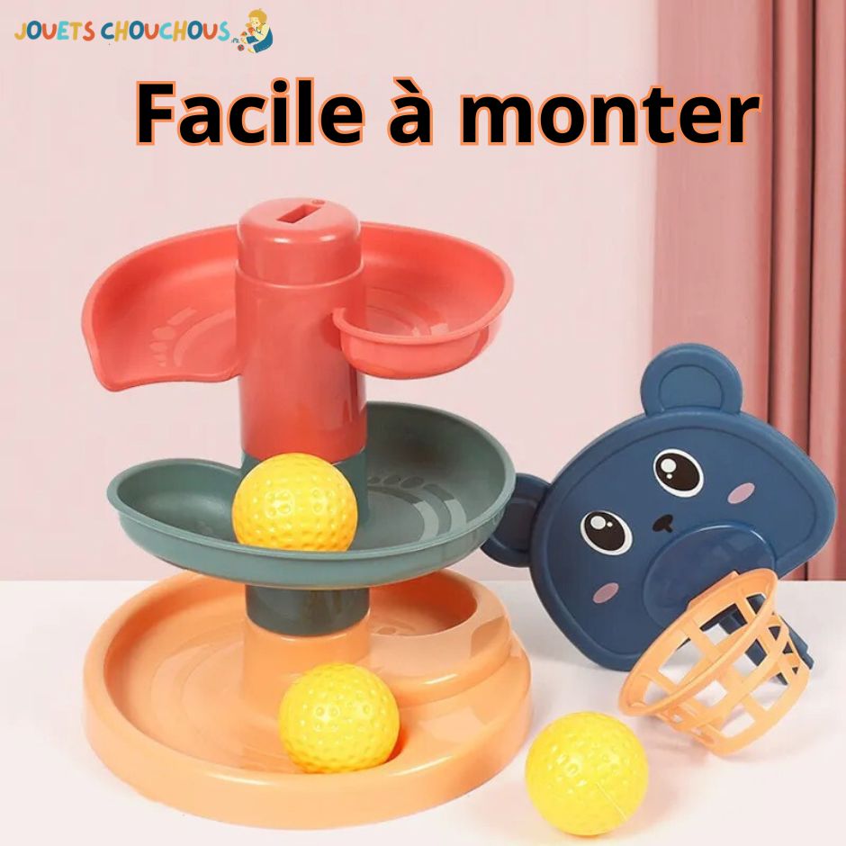 Montessori: Tour de Balle Spirale | Twistower™ - Jouets Chouchous