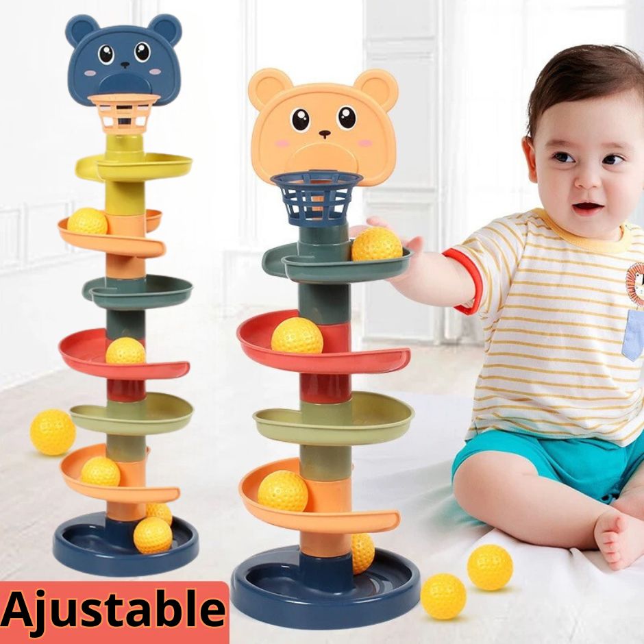 Montessori: Tour de Balle Spirale | Twistower™ - Jouets Chouchous