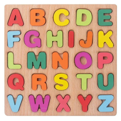 Puzzle 3D Bois Alphabet Montessori | AlphaWood™ - Jouets Chouchous