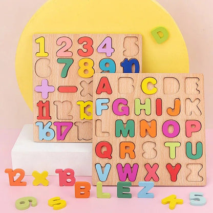 Puzzle 3D Bois Alphabet Montessori | AlphaWood™ - Jouets Chouchous
