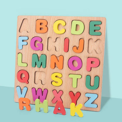 Puzzle 3D Bois Alphabet Montessori | AlphaWood™ - Jouets Chouchous
