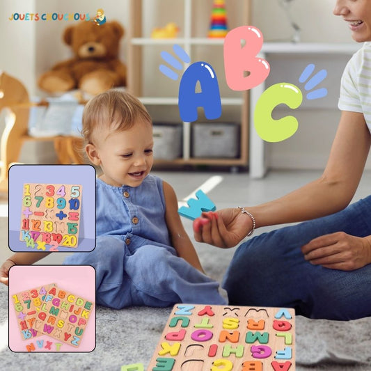 Puzzle 3D Bois Alphabet Montessori | AlphaWood™ - Jouets Chouchous