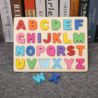 Puzzle 3D Bois Alphabet Montessori | AlphaWood™ - Jouets Chouchous