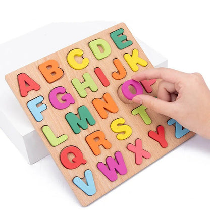 Puzzle 3D Bois Alphabet Montessori | AlphaWood™ - Jouets Chouchous