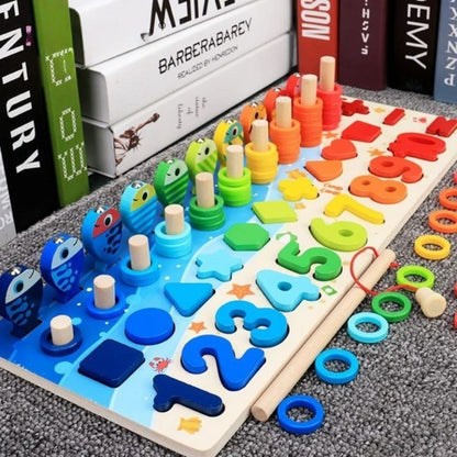 Puzzle 3D Bois Mathématiques | MathoMag™ - Jouets Chouchous