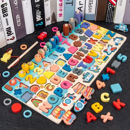 Puzzle 3D Bois Mathématiques | MathoMag™ - Jouets Chouchous