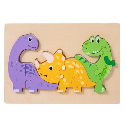 Puzzle 3D Bois Montessori | Animix™ - Jouets Chouchous