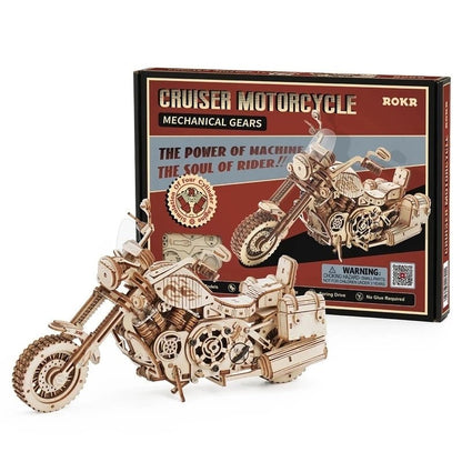Puzzle 3D Bois | RetroBiker™ - Jouets Chouchous